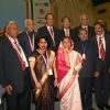 President Pratibha Devisingh Patil , Union Minister for Overseas Indian Affairs Vayalar Ravi with the Awardees of ''''PRAVASI BHARATIYA SAMMAN'''' at the 8th Pravasi Bharatiya Conference in New Delhi on Saturday