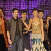 Models walking at designer Manish Malhotra Show at Chivas Studio in Grand Hyatt Mumbai on Sunday Night