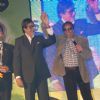 Amitabh Bachcan and Dharmendra at Lions Gold Awards in Bhaidas Hall