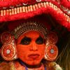 A Folk artist from Kerala at the press preview for the Republic Day Tableaux, in New Delhi on Friday 22 Jan 2010