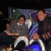 Bollywood Actor Amitabh Bachchan with Mithun Chakraborty on the sets of DID in Mumbai on Monday