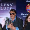 Bollywood actor Jackie Shroff pose for the photographers during his album launch of "Breathless Flute" in Mumbai