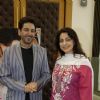 Bollywood actor Gurdas Maan and Juhi Chawla, pose for the photographers during the press conference of film "Sukhmani- Hope for Life" in Mumbai on Thursday, 28 January 2010