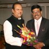 Minister of Food Processing Industries, Subodh Kant Sahai with Karnatakas Minister for Large and Medium Scale Industries, Murgesh Nirani at a meeting in New Delhi on Friday 29 Jan 2010