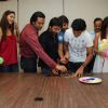 Bollywood actor Purabh Kohli celebrates his birthday with the star cast of "Hide N Seek" at Moserbaor office, Andheri