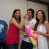 Bollywood actor Purabh Kohli celebrates his birthday with the star cast of "Hide N Seek" at Moserbaor office, Andheri