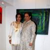 Anup Jalota with wife Medha at The ''Hang'' instrument is made in Switzerland