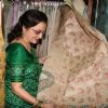 Asha Parekh Unveils Shubhrata Dutta''s Jamdani Saree collection at Juhu in Mumbai on Tuesday evening