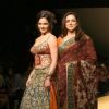 Bollywood actress Esha Deol with her mother Hema Malini at the Wills Lifestyle India Fashion Week 2010, in New Delhi