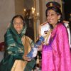 The President, Smt Pratibha Devisingh Patil presenting the Padma Bhushan Award to Dr Mallika V Sarabhhai, at the Civil Investiture Ceremony-II, at Rashtrapati Bhavan, in New Delhi on April 07, 2010