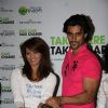 Bollywood actors Kunal Kapoor and Diana Hayden launch "Take Care Take Charge Campaign" at Times of India Building