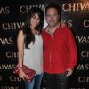 Popular host Roshan Abbas with his wife at the Chivas Studio at Aurus in Mumbai Sunday