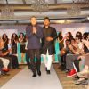 Rahul Bose with designer Rina Dhaka, Dev R Nil at Signature fashion show at Le Merridean