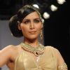 Model on the ramp at Rhea Nasta show at the India International Jewellery Week on Day 3