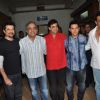 Anil Kapoor, Aamir Khan and Sanjay Dutt at Double Dhamaal film launch at Mehboob