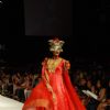 A model on the ramp for designer VJ Balhara at Lakme Fasion Week