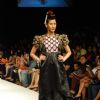 A model on the ramp for designer VJ Balhara at Lakme Fasion Week