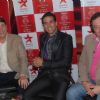 Rishi and Randhir Kapoor with Akshay Kumar on the show of  'Master Chef India' at Filmcity in Mummbai