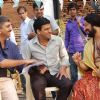 Director Ajoy, Manoj Bajpai & Ninad Kamath on the sets of Dus Tola