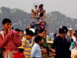 Tourists enjoy first day of New Year 2011 in Kolkata Maidan