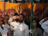 Aamir Khan and Kiran Rao celebrates Republic Day at Dhobi Ghat in Mumbai