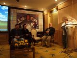 The press conference of Santosh Gupta's controversial movie 'Faraar' held in hotel Taj vivanta