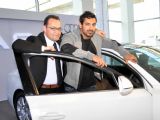 John Abraham and Gul Panag at a promotional event of Audi in New Delhi