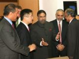 Union Minister for Commerce and Industry Anand Sharma and US Commerce Secretary Gary Locke in New Delhi