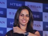 Badminton player Sania Nehwal unveils Titan watches new range at Taj Lands End, Bandra