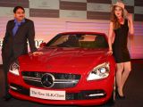The launch of Mercedes Benz's new SLK 350, in New Delhi