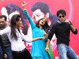 Genelia D'Souza and Ritesh Deshmukh at a promotional event of their film "Tere Naal Love ho Gaya", in New Delhi on Valentine Day 14 Feb 2012