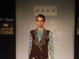 Model on the ramp for designer Garo on Lakme Fashion Week day 5 in Mumbai