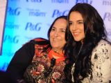 Neha Dhupia with mother at P&G event