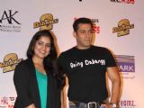 Bollywood actor Salman Khan campaigning charity and Promotion of Dabangg 2 in Hyderabad