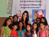 First Indian Playboy Cover Girl Sherlyn Chopra turns Santa for street kids of NGO 'The Ray of Hope' Mumbai