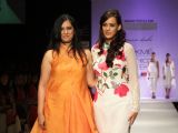 Hazel Keech as showstopper for designer Purvi Doshi at Lakme Fashion Week Summer 2013