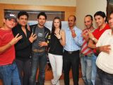 Stars posing for shutterbugs at the promotional shoot of a new movie "3 Nights 4 days" at Oshiwara