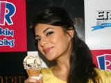 Jacqueline Fernandez at the Baskin Robbins ice cream shop, in New Delhi