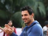 John Abraham at a promotional event for Channel UTV Bindass new show Big Switch held in Mumbai