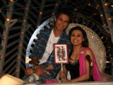 hahid Kapoor and Rani Mukherjee on the sets of Dance Premiere League at Chembur