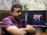 Director Ram Gopal Varma promotes "Rann" at Andheri