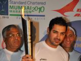 John Abraham promotes Mumbai Marathon at Mumbai Airport