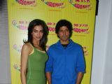 Farhan & Deepika promote KCK on Radio Mirchi on Lower Parel at Mumbai