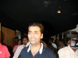 Karan Johar interacts with crowds at Cinemax at Andheri