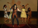 Participants at the rehearsals for semifinal round of "Western India Princess" at Atharva College
