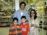 Kunal Kapoor with a guest at the launch of "Tresorie" store in Oberoi Mall