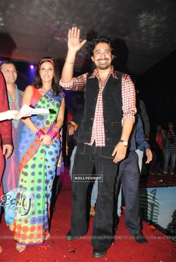 Neha Dhupia & Rannvijay at Navratri Dandiya 2010 in Borivali