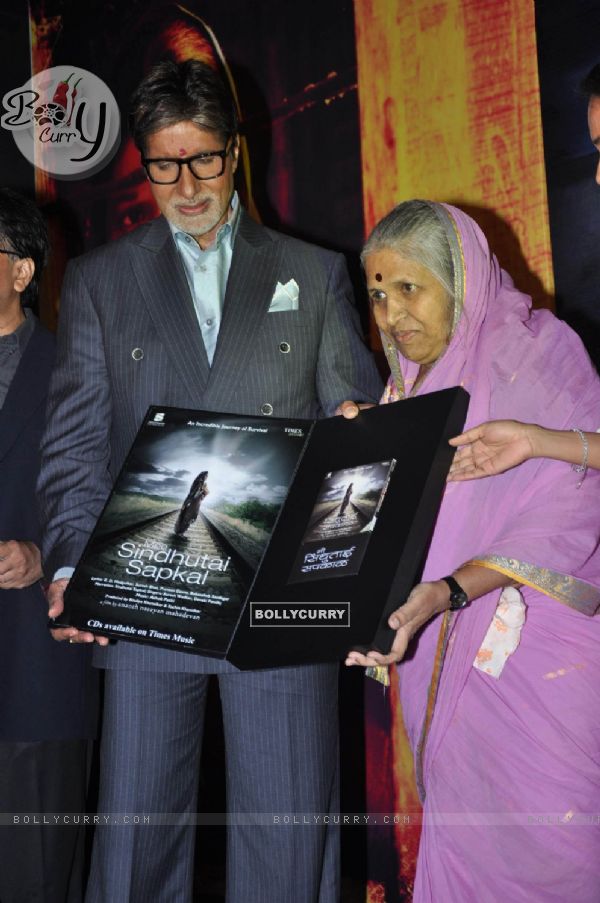 Amitabh Bachchan launches the music of I am Sindhutai Sapkal at Novotel