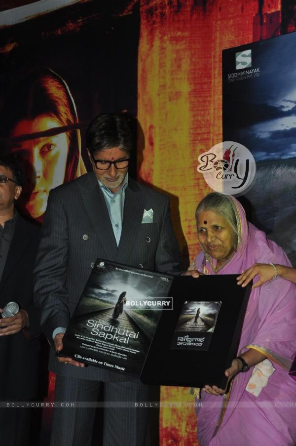 Amitabh Bachchan launches the music of I am Sindhutai Sapkal at Novotel