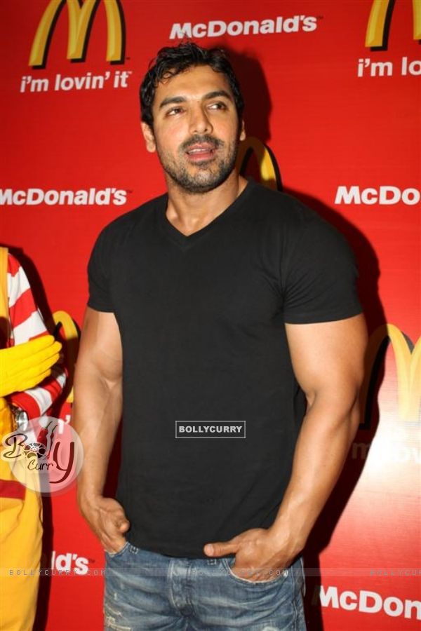 John at McDonalds to promote Jhoothi Hi Sahi at Andheri, Mumbai (102048)